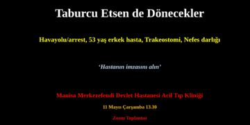 Havayolu/arrest, 53 yaş erkek hasta, Trakeostomi, Nefes darlığı